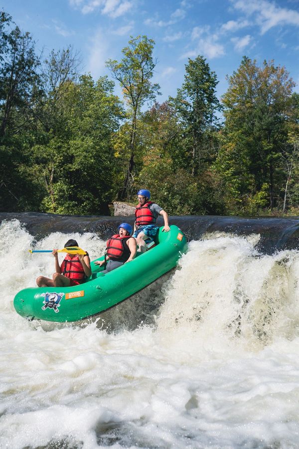 Wildwood Outdoor Adventures WI river outings kosir's rapids rafts sandy shores tubing hawk's nest