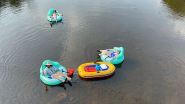 Wisconsin whitewater tubing
Wolf River tubing
Family tubing adventure
Group tubing fun