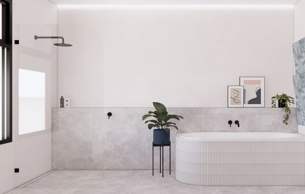 Upstairs bath and shower