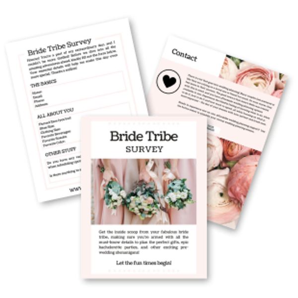 A picture of a bride tribe survey 