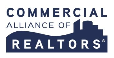 Commercial Alliance of Realtors logo with city skyline graphic.