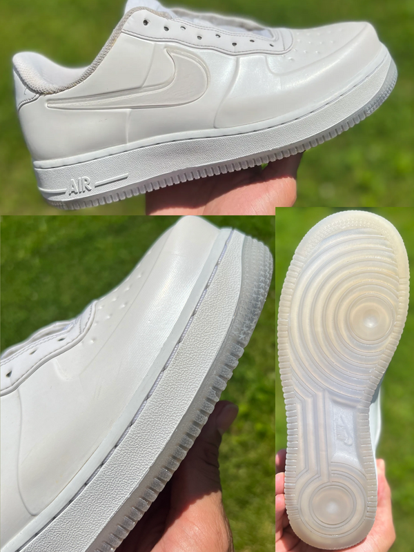 Nike Air Force 1 Foamposite Pro Cup
Triple White (2018 Release) 
Afterwards
Basic clean 
Paint re
