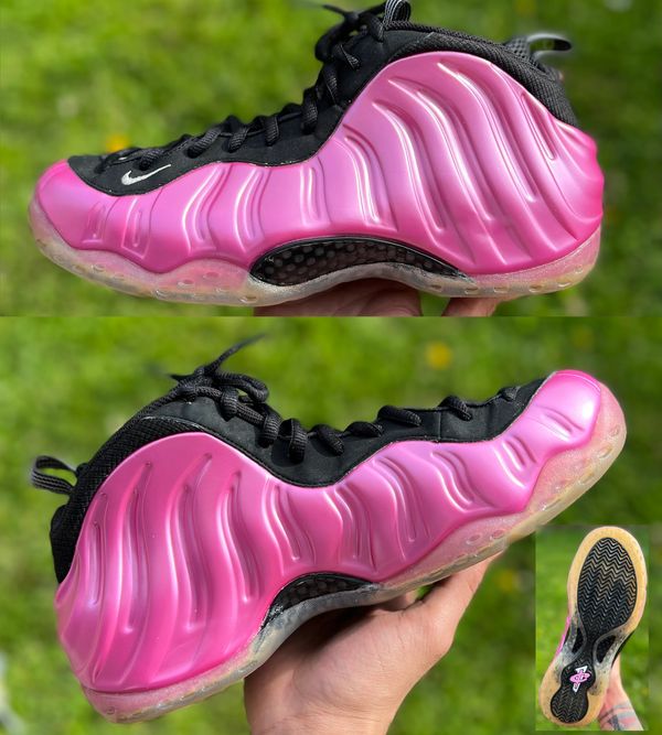Nike Air Foamposite One Pearlized Pink (2012 Release) 
After:
Basic clean 
Outer sole oxidation 