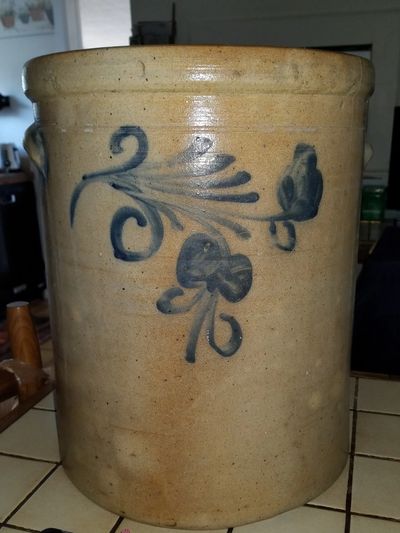 Stoneware 20 Gallon Red Wing Country Farmhouse Antique Crock