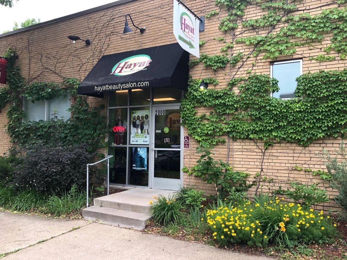 Hayat Beauty and Hair Salon exterior in Seward neighborhood in Minneapolis