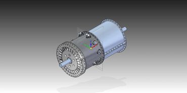 small linear flow jet engine