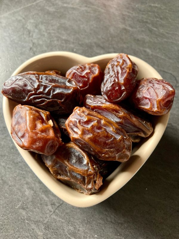 Bowl of medjool dates