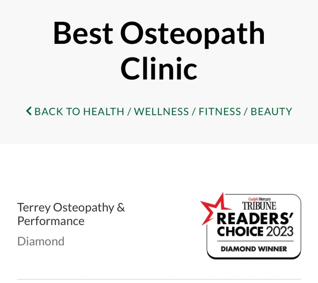 Winner of Best Osteopathic Clinic - 2023