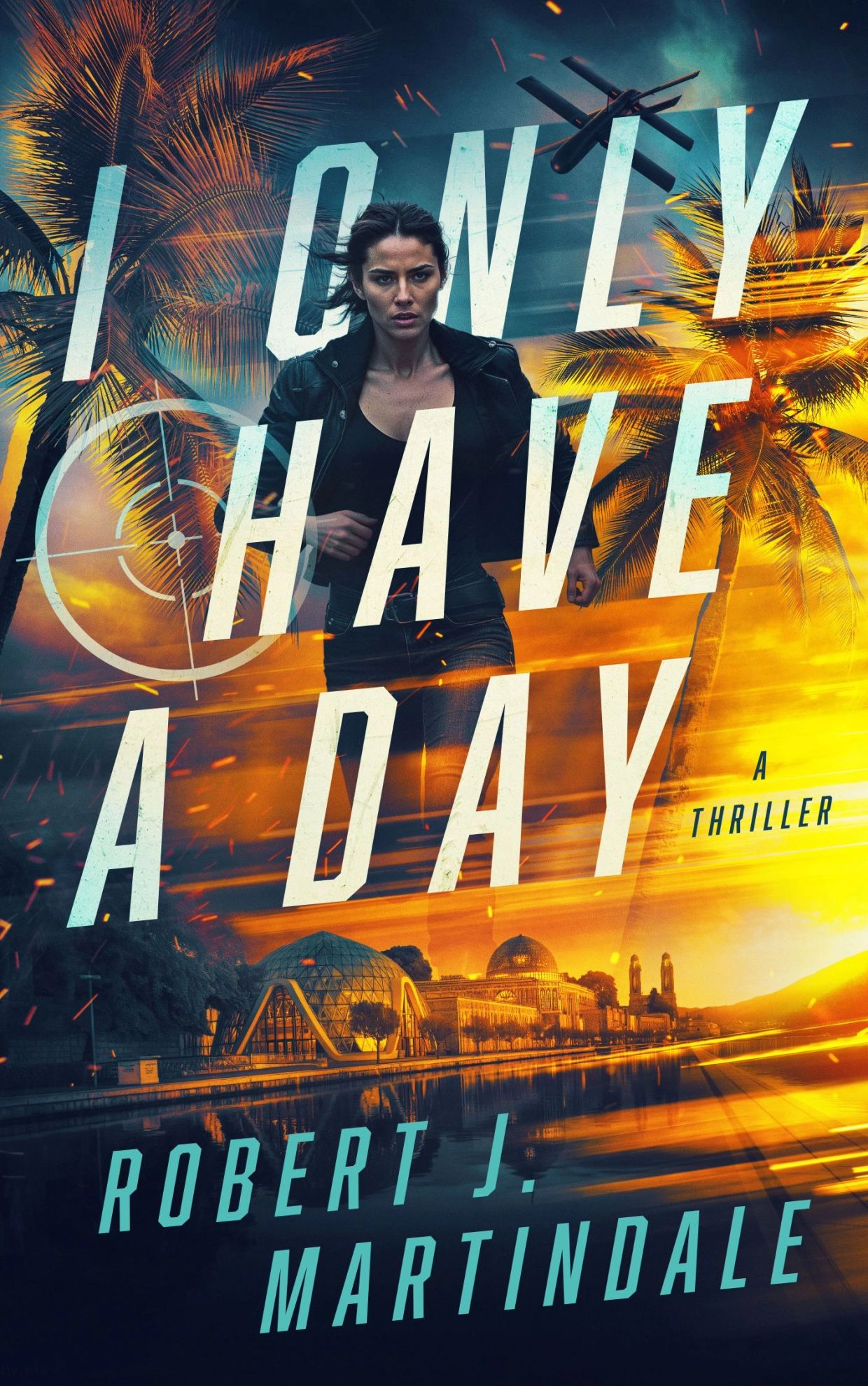 Thrilling book cover with intense woman and bold title.