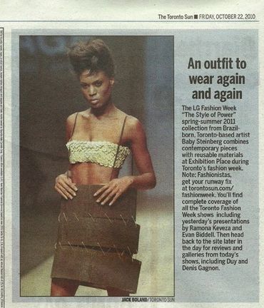 the Toronto sun, fashion, runway, designer, model, newspaper