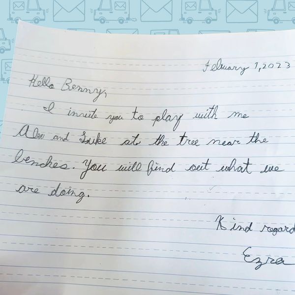 Letter written by a child