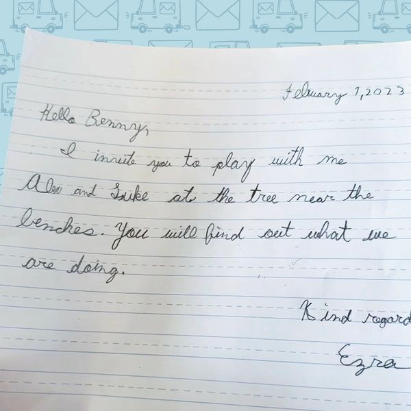 Letter written by a student