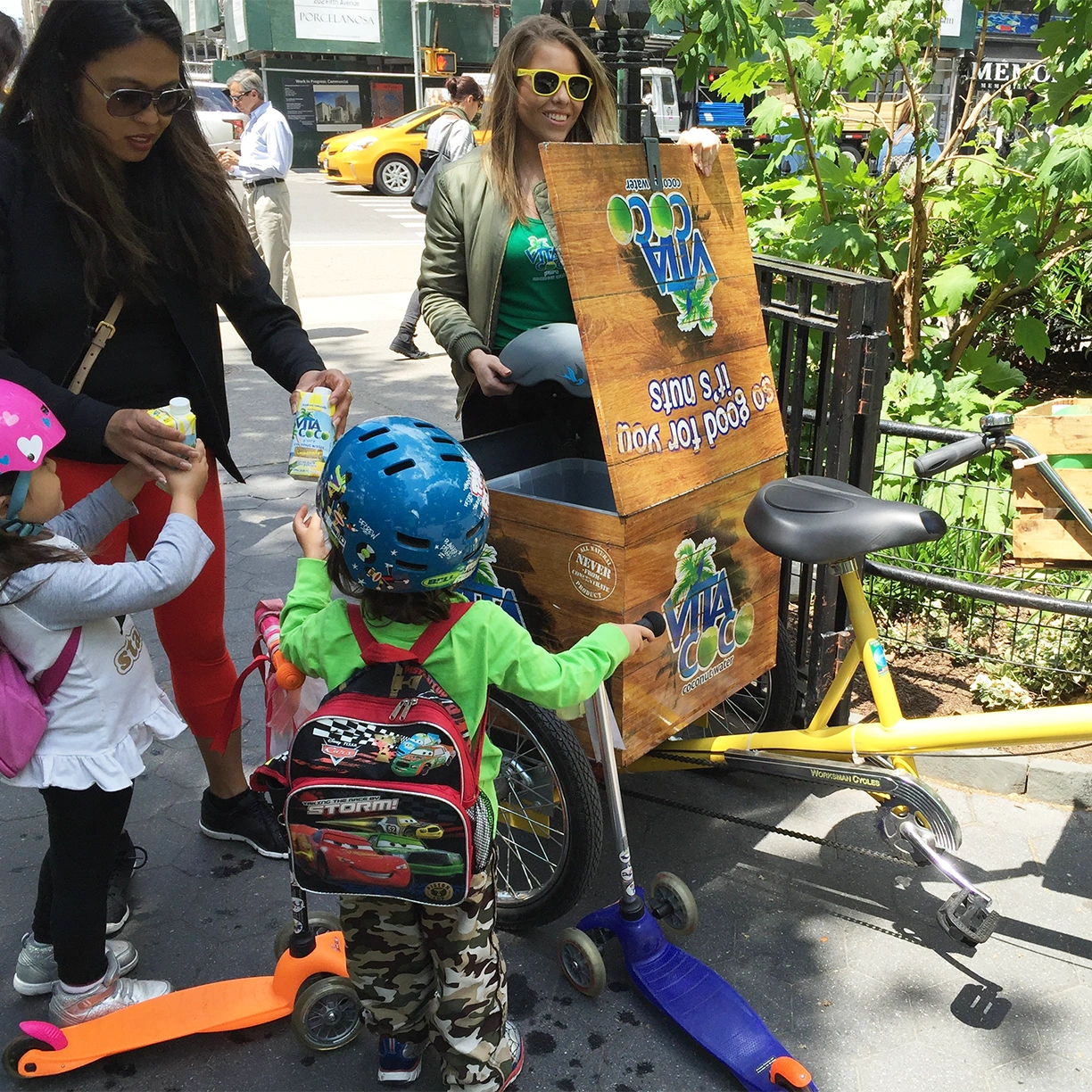 Vita Coco sampling, NYC 2015