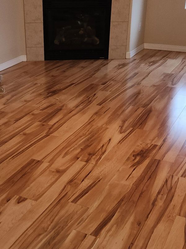 New plate flooring. This one is Aspen.