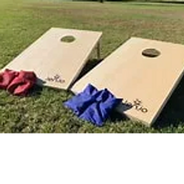 Corn Hole
Giant Genga
Playground for Kids
Grass area for Dogs
