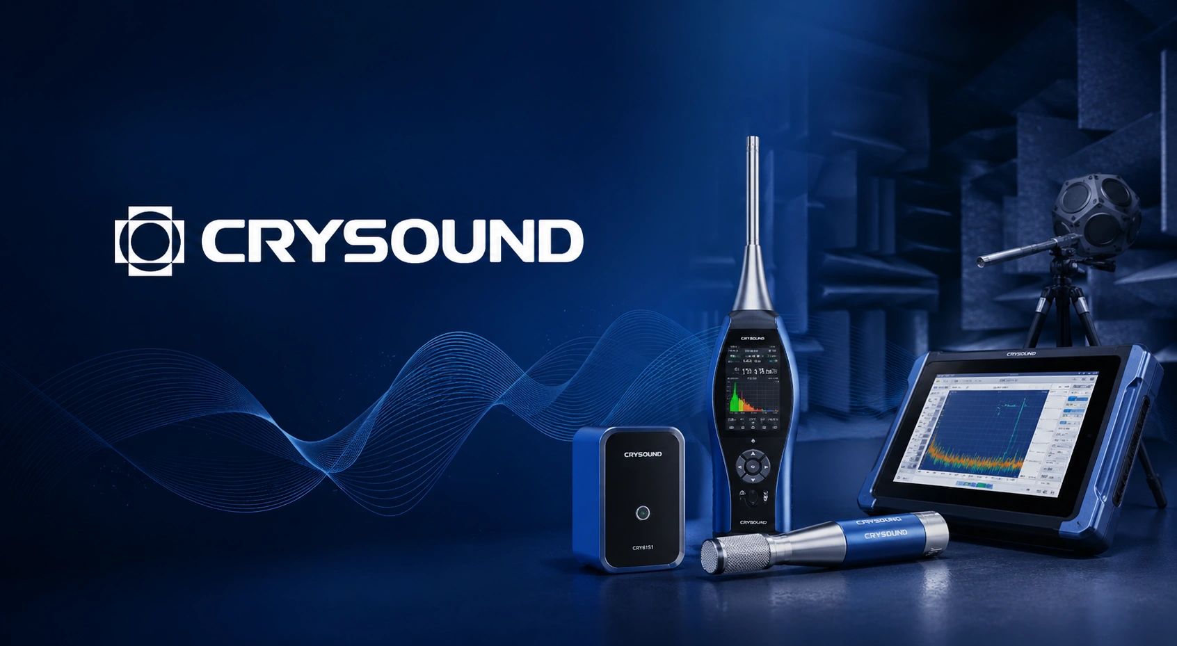 CRYSOUND en Guatemala.Instrumentos de medición de sonido y vibración Crysound, distribuidos por Olam Instruments en Guatemala