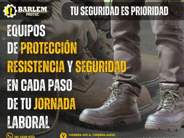 Botas de seguridad para protección y resistencia laboral.
