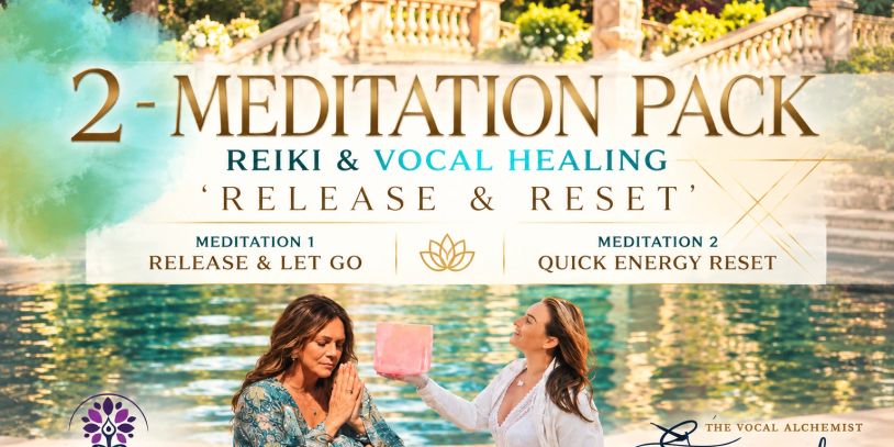 Moments of Grace Release & Reset two-meditation package featuring Reiki and vocal healing with Grace