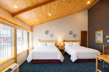 Lodge Gueen Contemporary North Woods Themed Room