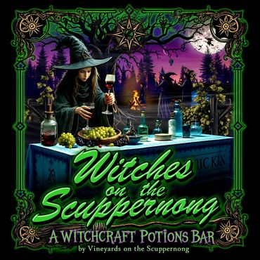 Witch crafting potions at Vineyard's Scuppernong bar.