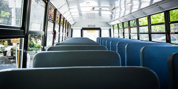 School bus interior