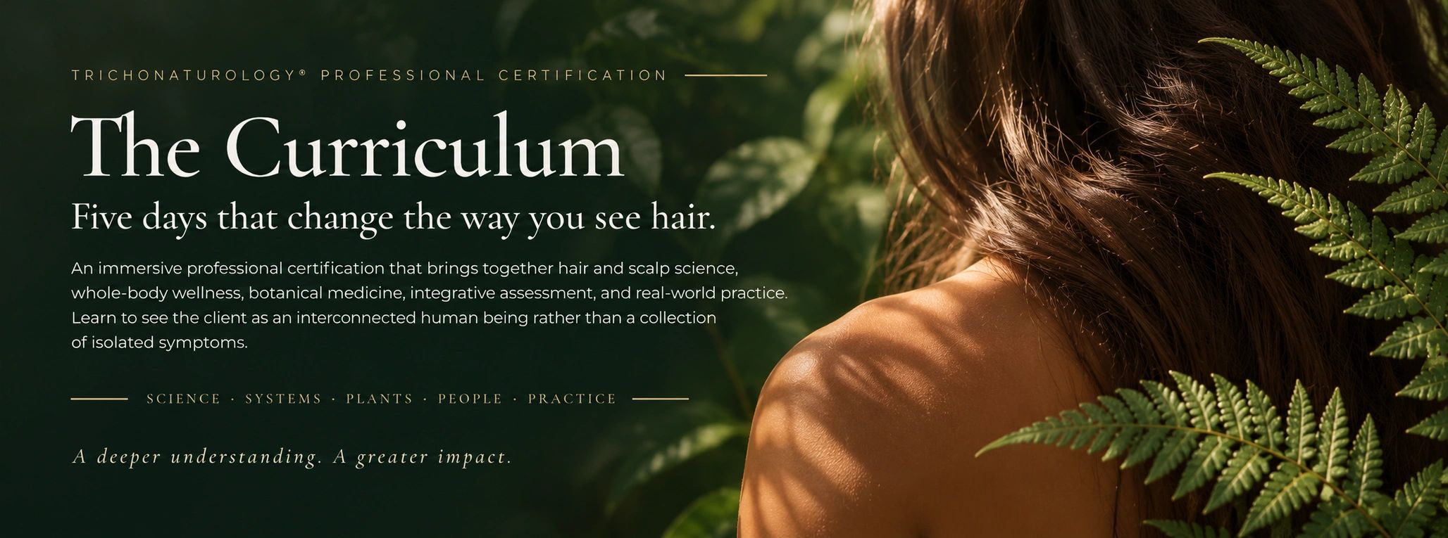 Professional certification in trichonaturology for hair and scalp wellness.