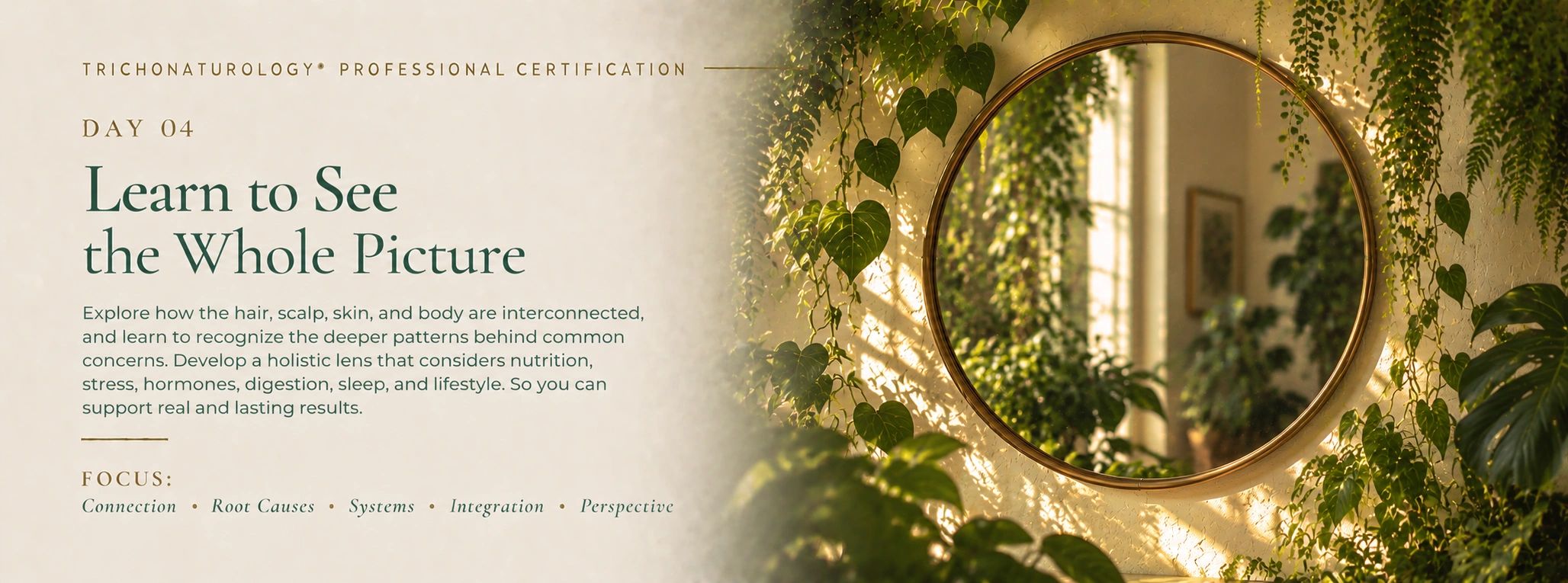 Certificate course day 4: Learn to see the whole picture.