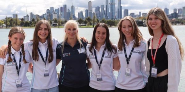 Pictured Left to right: Georgia Morgan, Belinda Riseley, Imogen Radburn, Alice Buckley, Zara Horn