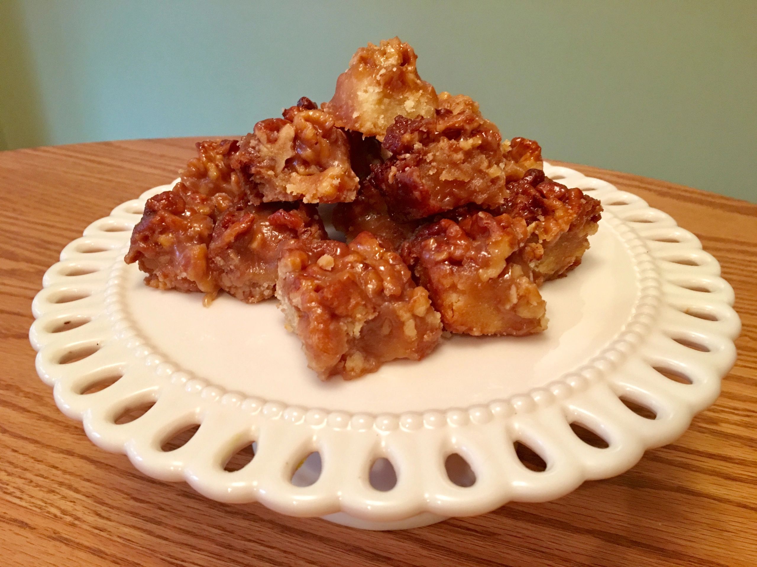 Lulu's Honey Walnut Bars recipe with honey
