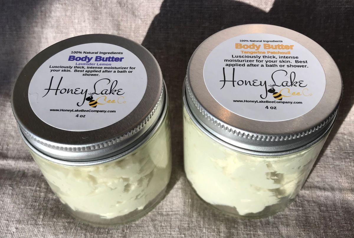 Body Butter 4 oz Glass Jar
