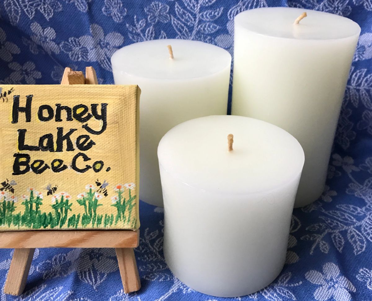 Pillar Candles White 5 Sizes