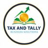 Logo of Tax and Tally Business Solutions with a coin and upward arrow.