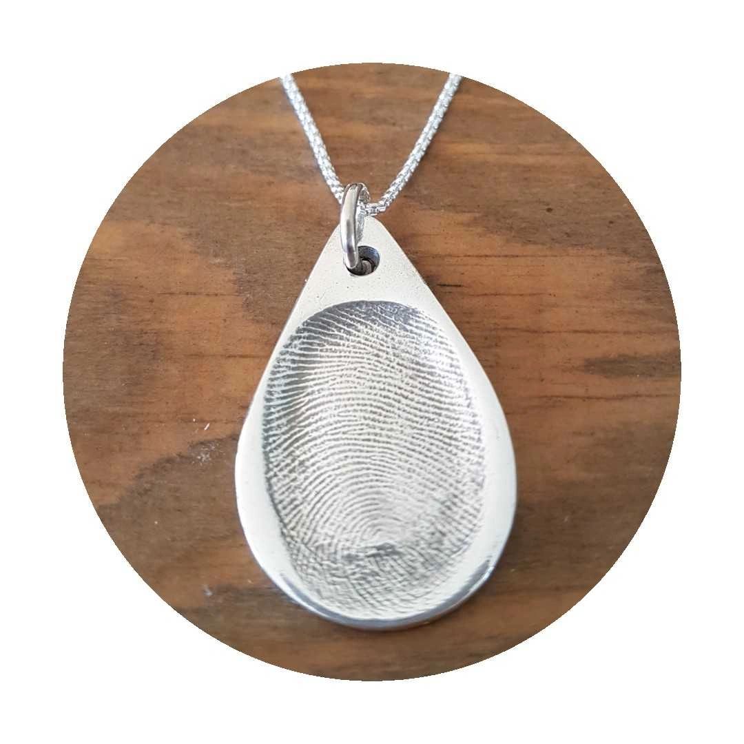 Silver Original Fingerprint Pendant