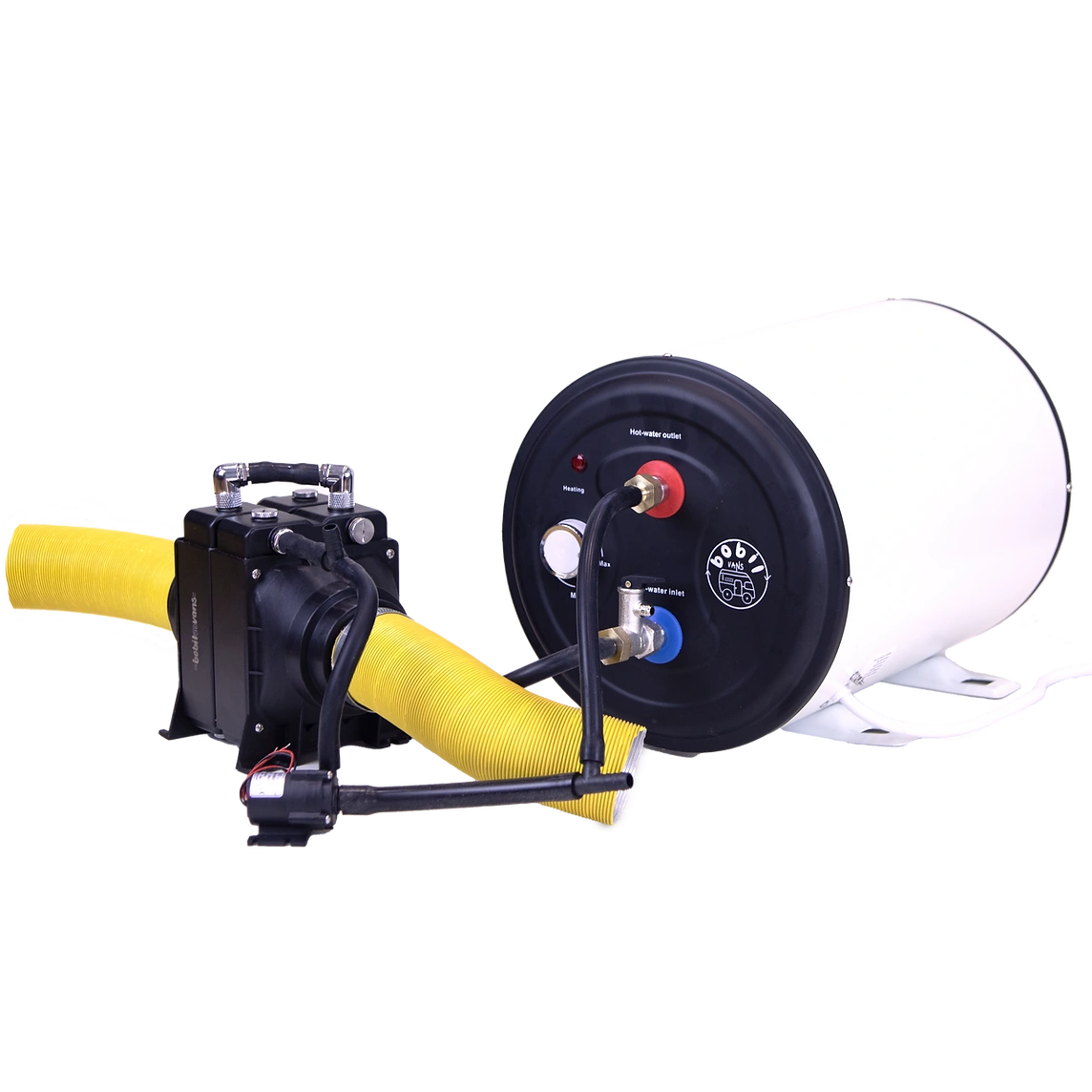 Bobil Air Hybrid Water Heater (Air heater & 12v/230v powered)