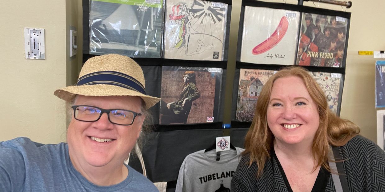 Mr & Mrs Tubelandia!!  Here for all your musical curation and collecting needs!