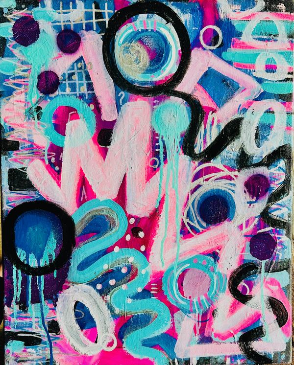 18x24 original abstract modern paintkng