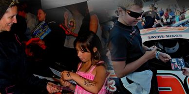 Full Color Autograph Cards / Hero Cards for racers. 