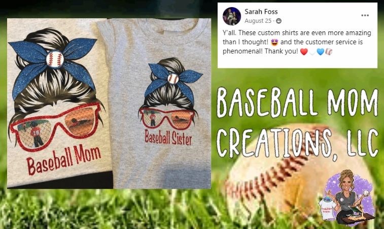 Baseball Mom Glitter Chenille T-shirt – Lilly Pie Creations