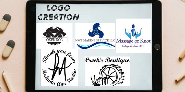 Custom logo design.