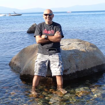 Arthur B. Stanley Stay on stone behind the Ocean I am looking ahead