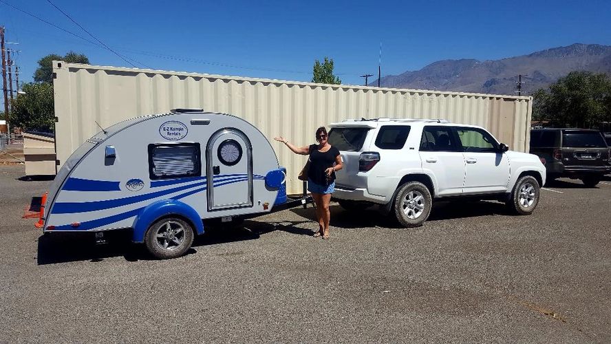 Another EZ Kampin Teardrop Rental ready to hit the road for another Camping Adventure