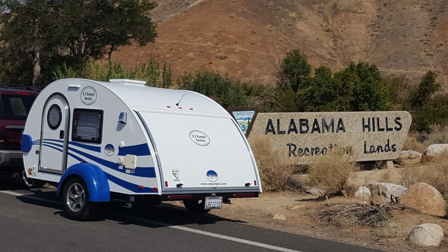 Another Teardrop Rental on it's way to the Famous Alabama Hills
