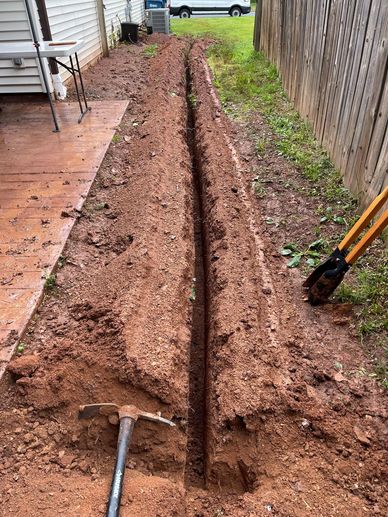 Trench for Hot Tub Wiring