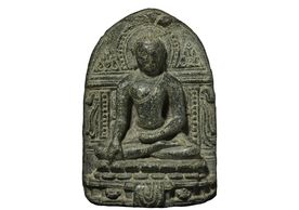Pala Buddha 
帕拉石佛
ཤཱཀྱ་ཐུབ་པ། 
India Pala / 印度帕拉
11-12th century /  十一至十二世紀