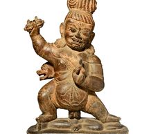 Wood Vajrapani 木金剛手菩薩
16th century 十六世紀
Southern Tibet or Mustang 
西藏南部或木斯塘王國 
38.8 cm H
東寶齋