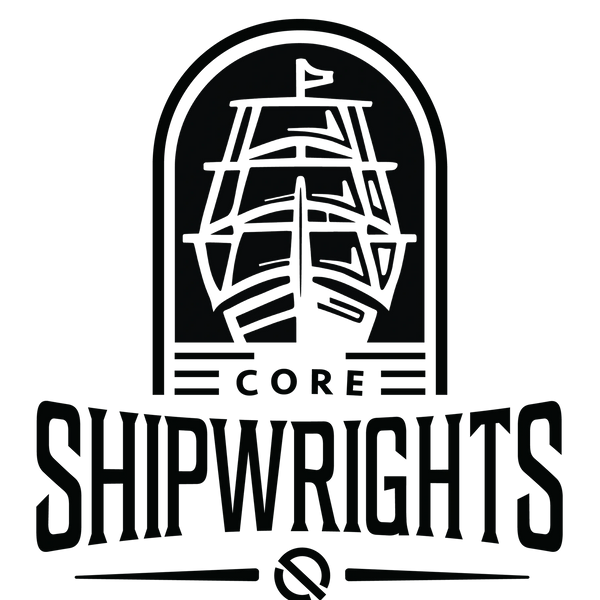 Logo featuring a stylized ship front and the text 'CORE SHIPWRIGHTS'.