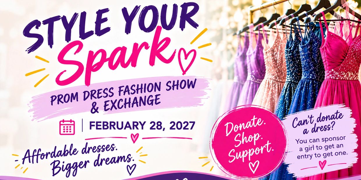 Prom dress fashion show and exchange on February 28, 2027.