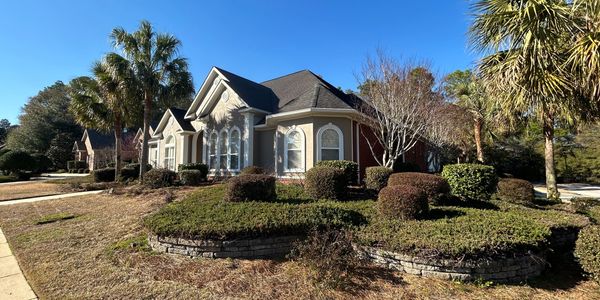 Painted stucco exterior walls.