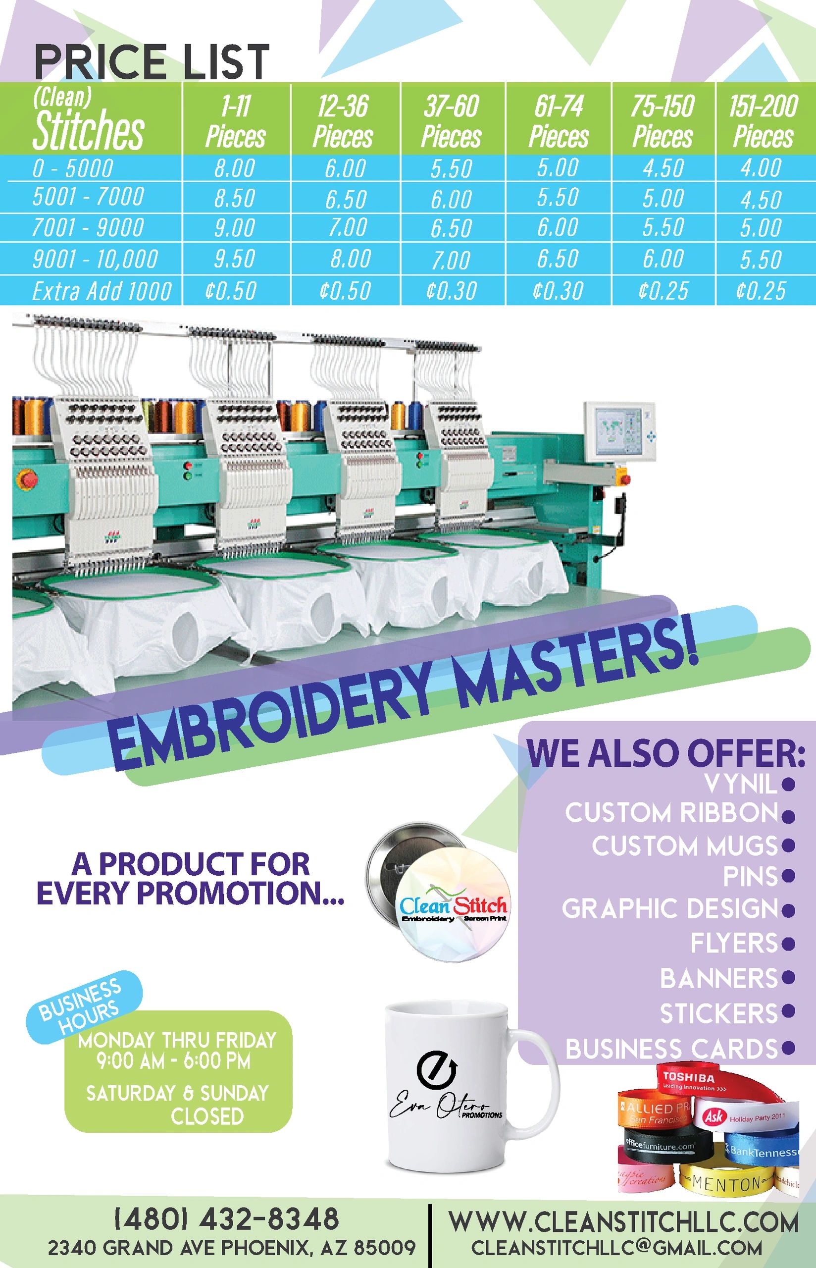 Price List
