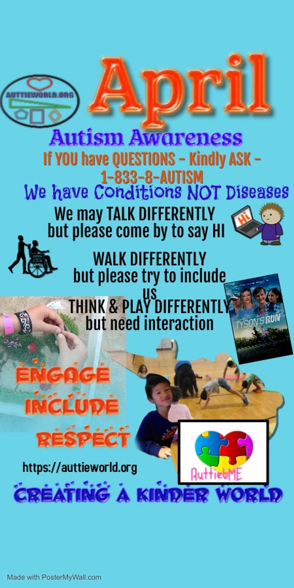 Auttie World's International Autism Awareness Month Flyer